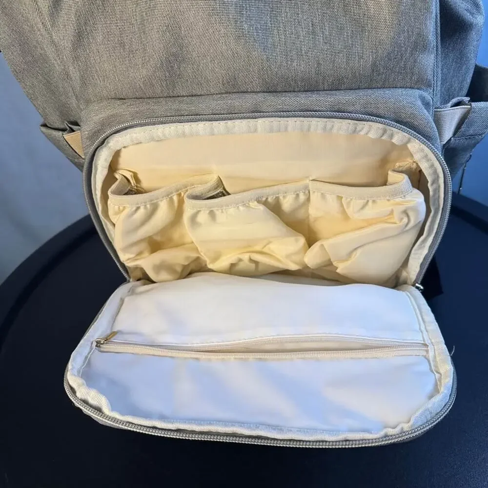 Gray Diaper Bag Backpack